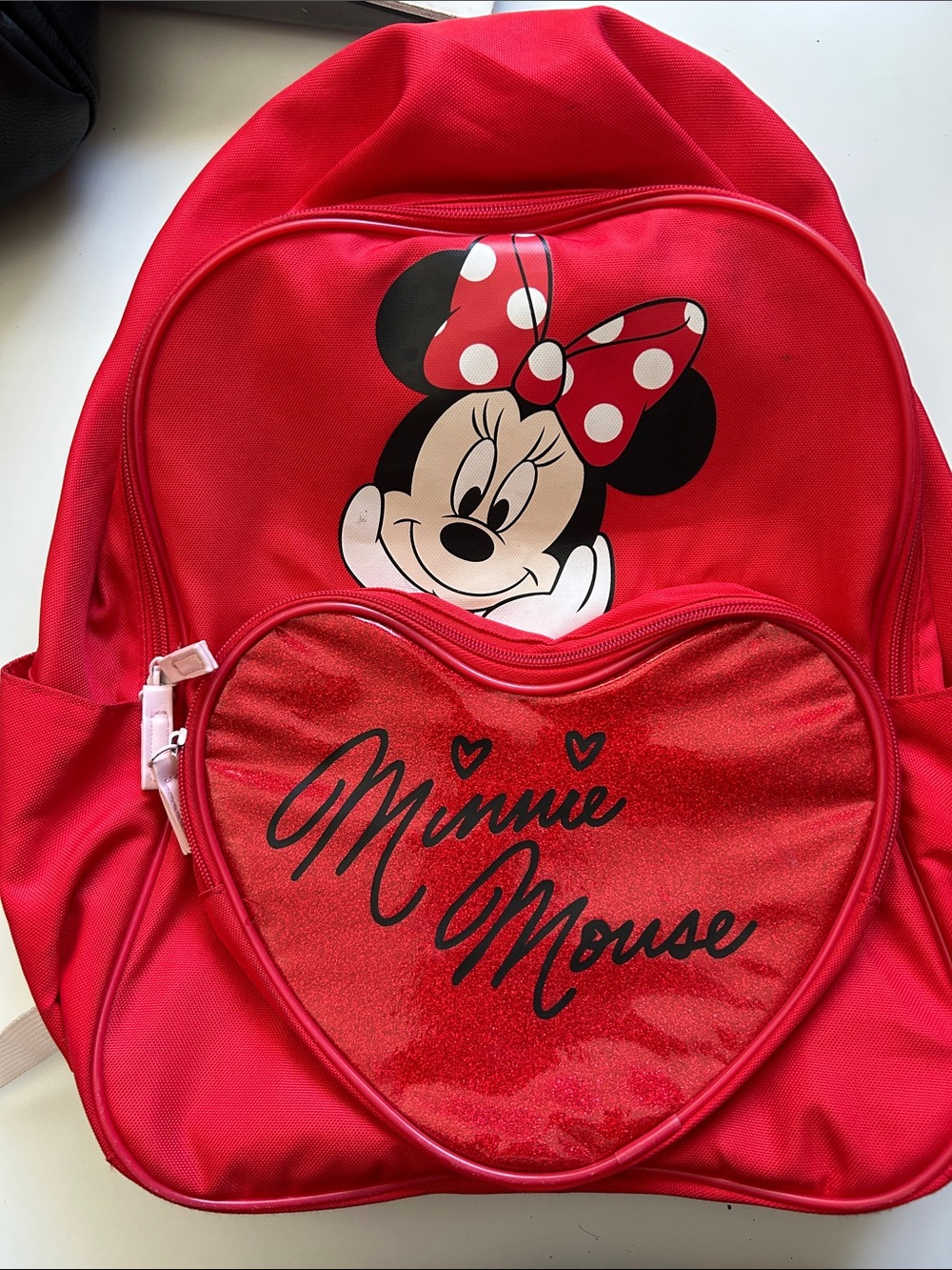 Disney Minnie Mouse Red Kids Heart Backpack